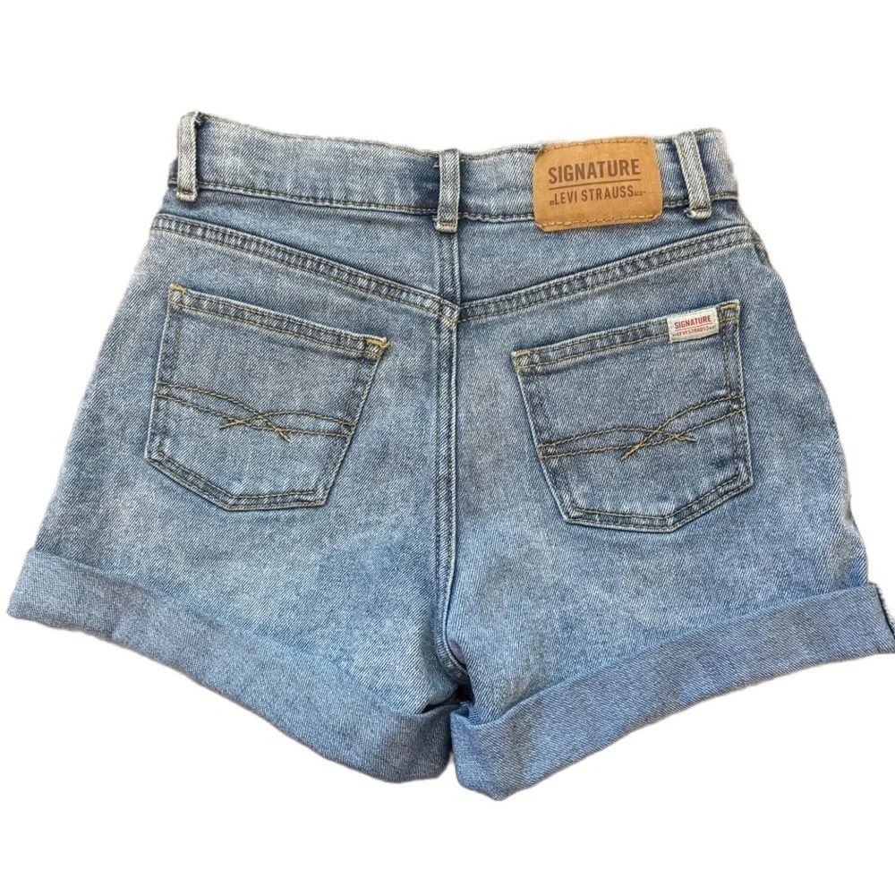 Levi Strauss Signature Embroidered Jean Denim Shorts Girl’s 10